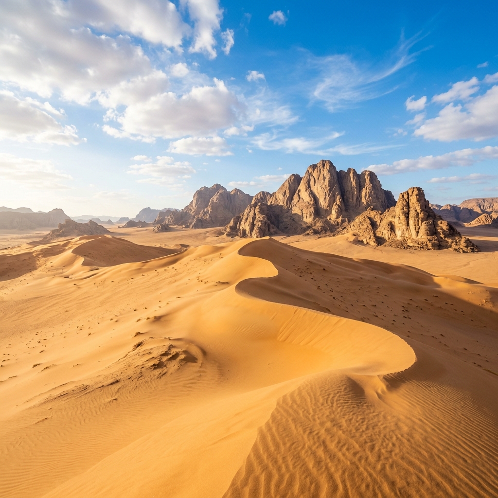 Sahara Dawn desert scenery